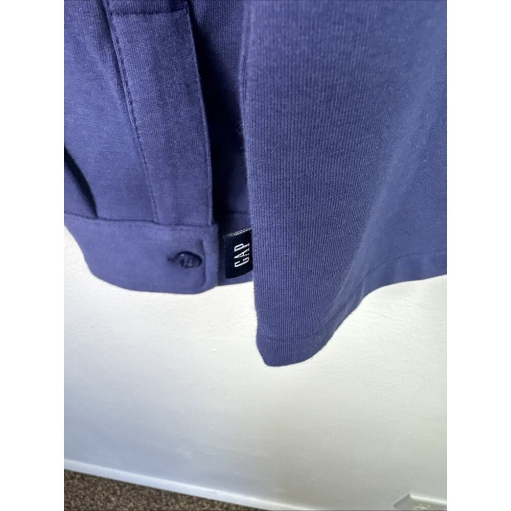 Gap Men's M Long Sleeve Knit Button Down Shirt Blue NWT - Picture 6 of 15